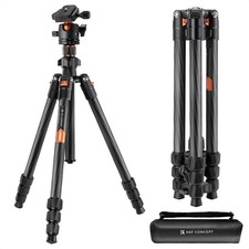 64" Carbon Fiber Tripod,Lightweight Travel Tripod with 36mm Metal Ball Head L...