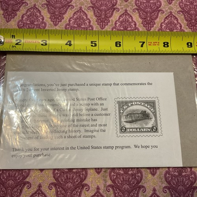 #ad USPS Commemorative Stamp 1918 24 Cent Inverted Jenny Original Pack Sealed $105.00