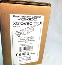 KOKIDO Rechargeable Handheld Pool Vacuum Aluminum Pole & 2 Brushes