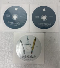 Bundle AppleWorks 6 for MAC + Apple Power Mac G4 Software Restore Install CD