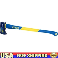 8LB Wood Splitting Maul Fiberglass Handle Heavy Duty 36 Inch Durable Tool New