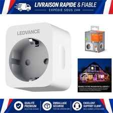 LEDVANCE SMART+ Prise connectée WiFi avec mesure de puissance, compatible Alexa