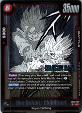 SON GOHAN : CHILDHOOD SB02-007 UC DRAGON BALL SUPER HOLO NM SB02- --