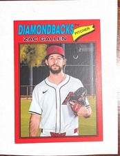 2026 Topps Heritage #254 Zac Gallen Red