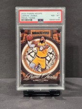 2020-21 Hoops - Lebron James Prime Twine #1 PSA 8