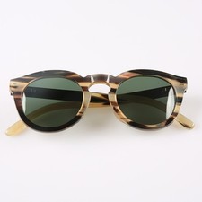 Eyeglasses Unique Vintage Stripe H horn Women Men Glasses Eyeglass Frames