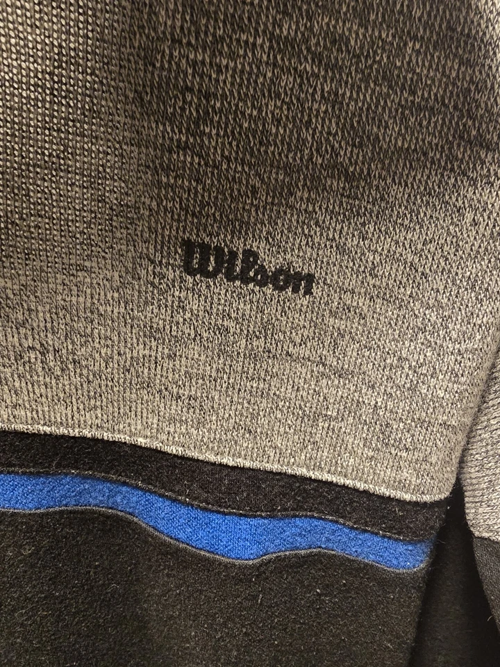 Pullover Wilson Sporting Goods Winning Ways algodón/acrílico 1/4 cremallera pequeño retro Foto 3 de 4