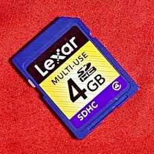 Lexar Multi-Use 4 GB SDHC Flash Memory Card Class 4