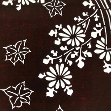 Antique Japanese Ise Katagami Paper Kimono Stencil Floral Birds Design A717