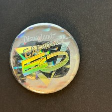 Vintage 1986 Captain EO holographic pinback Disneyland Button 0