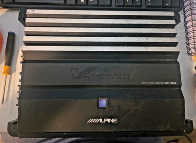Alpine V-Power MRP-M650 1-Channel Car Amp
