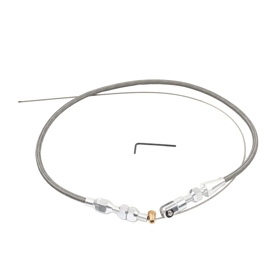 48'' Conversion Braided Throttle Cable Kit For Chevy LS1 Engine 4.8L 5.3L 97-07 - Image 2 of 4