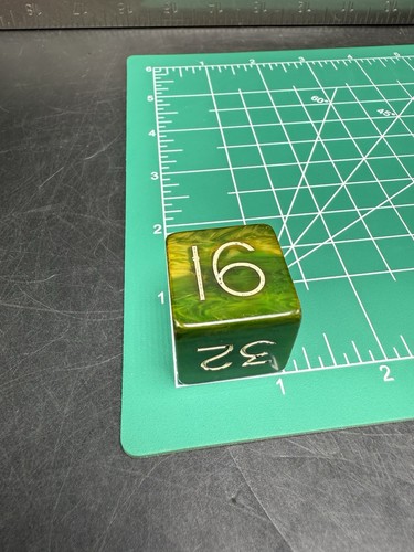 "Cubo duplicador de baquelita verde Catalin Backgammon de colección 1""" - Imagen 15 de 23