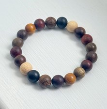 All Wood Buddha Beads Bracelet