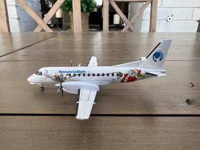1:200 Herpa Finnaviation Saab 340 OH-FAH  Santa 