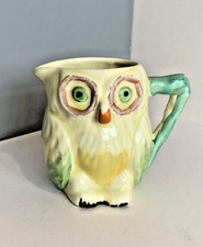 Owl Jug by Keele Street Pottery  - Art Deco era 1930s vintage ceramic