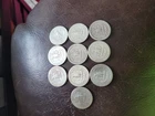 Lot Of 10 Pre 1965 Washington Quarters 90% Silver Priced Below Melt!