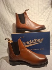 RRP £200. Blundstone 2244 Leather Unisex Cognac Men's Ankle Boots - UK 8.5