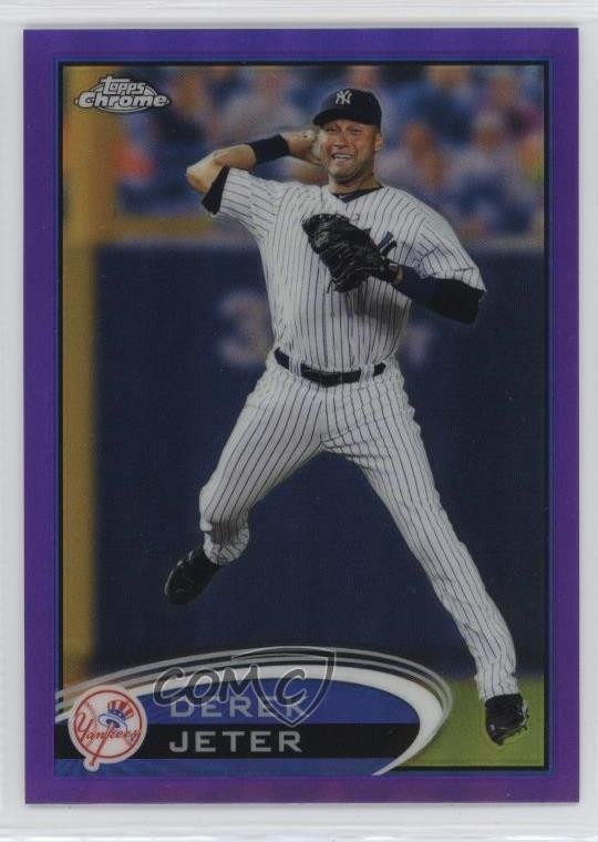 2012 Topps Chrome Retail Purple Refractor Derek Jeter #84 HOF 1mx6