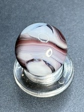Vintage M.F. Christensen CAC or Akro Agate Slag Marble Purple 0.629