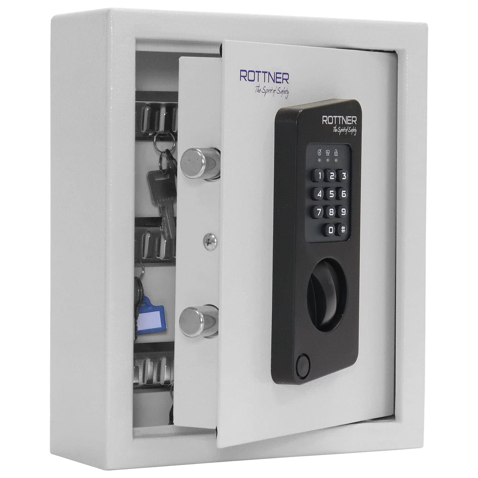 Rottner Keytronic 20 Key Safe Steel Electronic Lock Emergency Opening Possible A