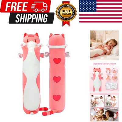 Long Cat Plush 5 Sizes, 120% Extra Filling Giant Plushness Kids Body Pillow, ...