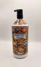 HOME & BODY COMPANY ~ PUMPKIN Vanilla Dish SOAP 32 Fl Oz Holiday Autumn Fall