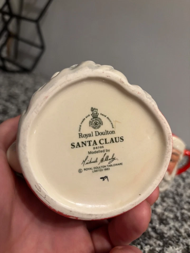 Royal Doulton Papá Noel Juego de 3 Tazas Vintage Tazas Regalo Navidad Foto 4 de 4