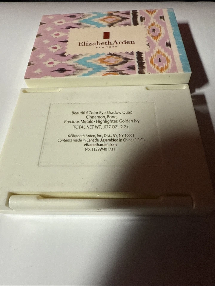 2-PK Elizabeth Arden Beautiful Color Eyeshadow QUAD (Cinnamon, Bone, etc NO BOX - Image 3 of 4