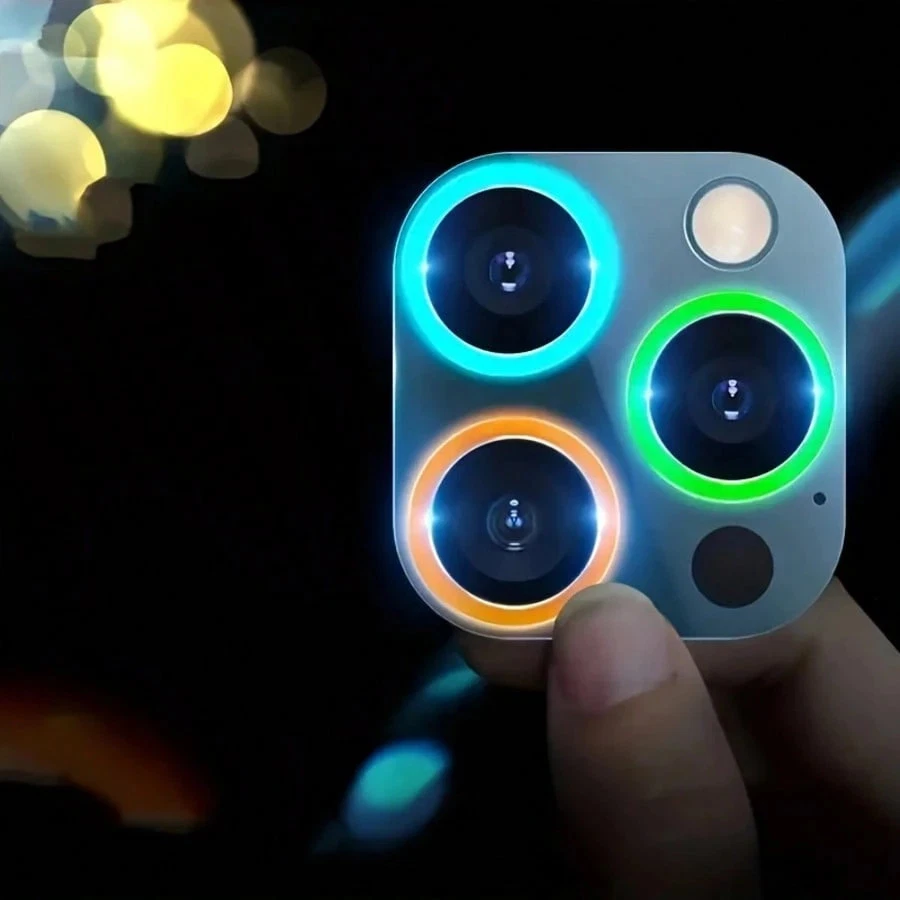 12 Pack 4 Color Camera Lens Protectors For iPhone Models Cheap24