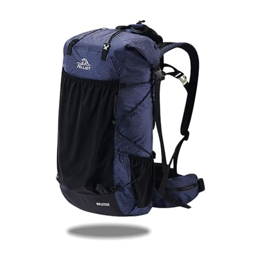 60L Inner Frame Hiking Backpack Camping Outdoork Lightweight Travel 04 Blue 60l
