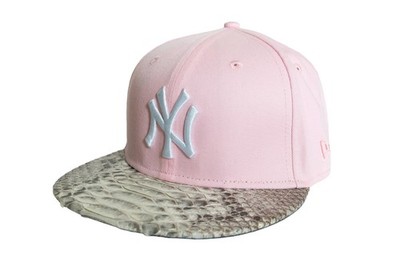 New Era New York Yankees Pink Logo Python Hat - Just Don Style Hat