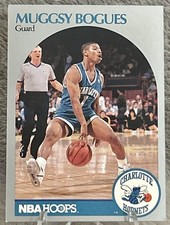 1990-91 NBA Hoops - Muggsy Bogues #50 Charlotte Hornets Wake Forrest