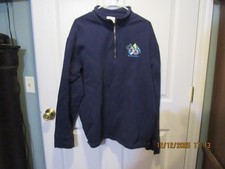 Walt Disney World 2006 1/4 Zip Pullover Navy Blue XL Cotton Polyester