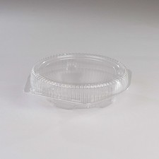 DFI Clamshell 9" Deep Pie Container with Hinged Lid LBH-992 Clear 100/Case