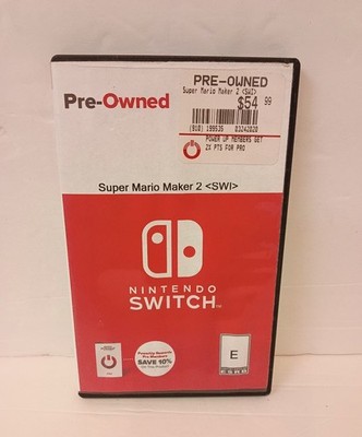 Super Mario Maker 2 for Nintendo Switch Pre-owned In Great Condition.