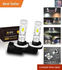 Plug-and-Play 889 881 LED Fog Lights - 6000K Xenon White, Vehicle Specific Fit