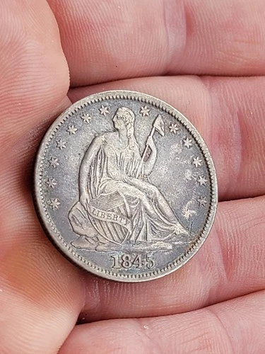 1845 Seated Liberty Half Dollar