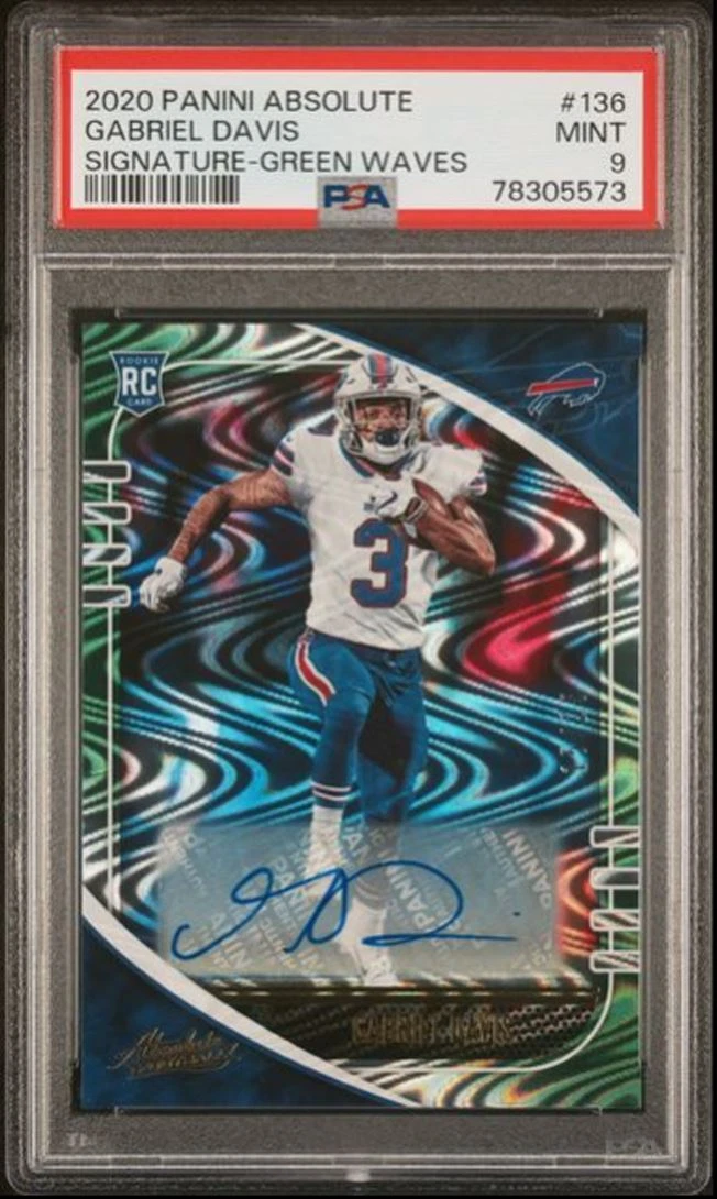 Gabriel Davis Panini Absolute #136 Signature-Green Waves