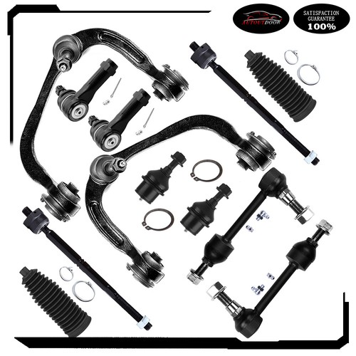 For 04-05 Ford F-150 12Pcs Front Tie Rod End Control Arm w Ball Joints Sway Bar