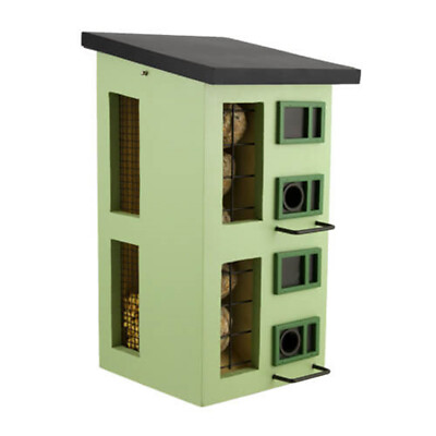 Wilde Life Garden - Triple Feeder - 3fach -Vogelfutter-Spender - Grün - Holz