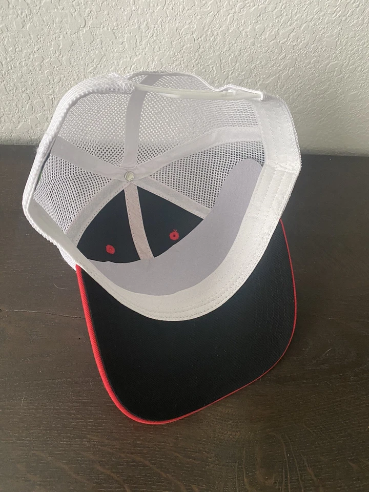 МАЙАМИ ОГАЙО OH ИНДЕЙЦЫ КРАСНОКОЖИЕ REDHAWKS НАШИВКА ШЛЯПА КРЫШКА КРАСНЫЙ БЕЛЫЙ СЕТКИ ВОДИТЕЛЬ ГРУЗОВИКА НОВЫЙ - Изображение 3 из 4