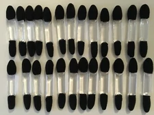 25 Disposable Eye Shadow Foam Tips Applicator Eyeliner Dual Ends