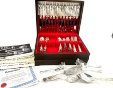 Stanley Roberts Rogers LISETTE Stainless Steel 12 Place Settings Hostess 66 PCS