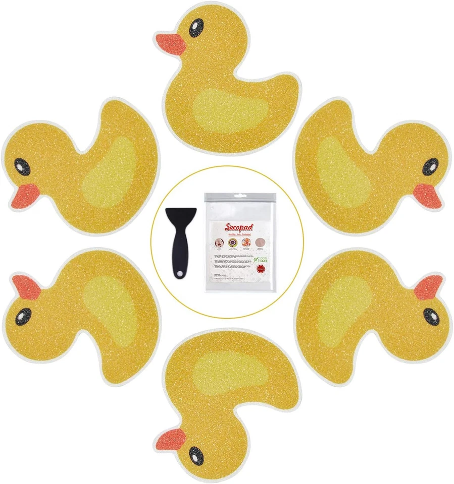 20 Rubber Ducky Non Slip Bathtub Stickers Kids Adhesive Decal With Scraper  NEW - Image 4 of 4