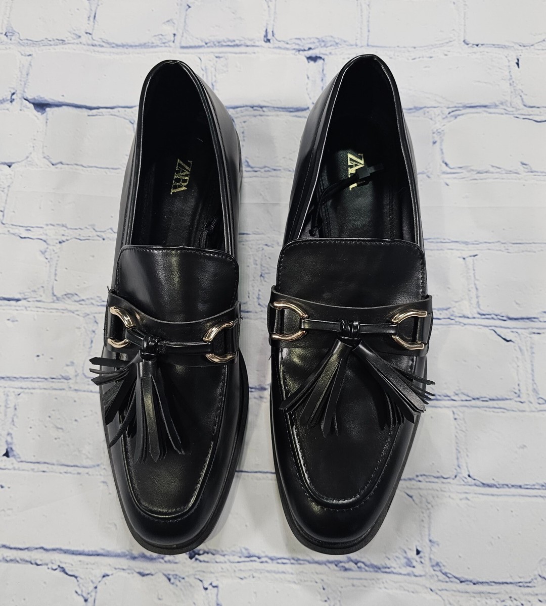 Zara ☆ Beads Loafer BEADED LOAFERS - Brown | ZARA United States