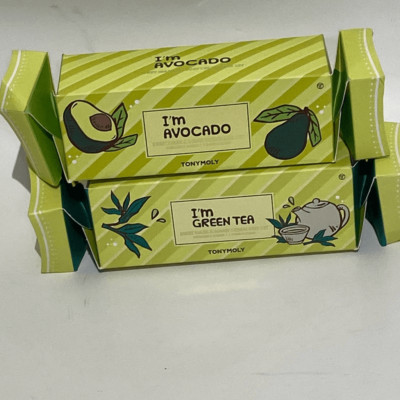 Tomy Moly Green I'm Avocado I'm  Green Tea Sheet Mask & Hand Cream Box Set
