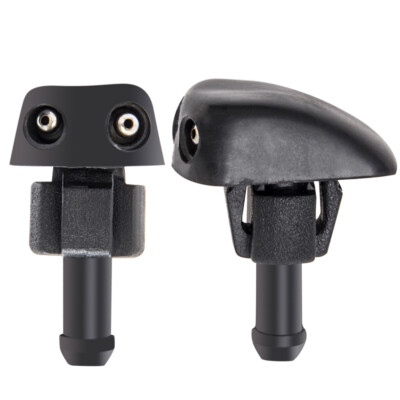 2-Pack Universal Windshield Washer Spray Nozzles - Black Nylon, Fits Many Chrysler/Dodge/Jeep 10 thumbnail image