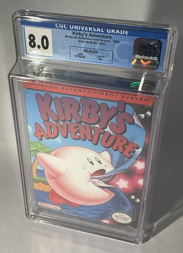 Kirby’s Adventure NES 1993 USA Sealed H-Seam B+ CGC 8.0