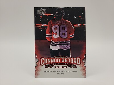   2023-24 UPPER DECK CONNOR BEDARD COLLECTION #19 2ND STAR CHICAGO ROOKIE 